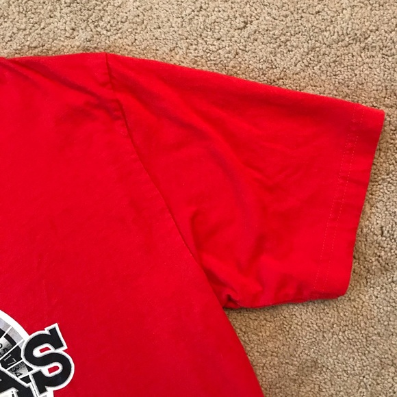 Las Vegas Love Gaming Graphic Tee Adult Size Large Tall Red Tunic Cotton - Picture 5 of 6